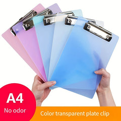 Transparent Plastic Office Folder A4 Size Writing Board