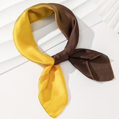 Gradient Bandana Satin Square Scarf Casual Silk Scarf Head Wrap