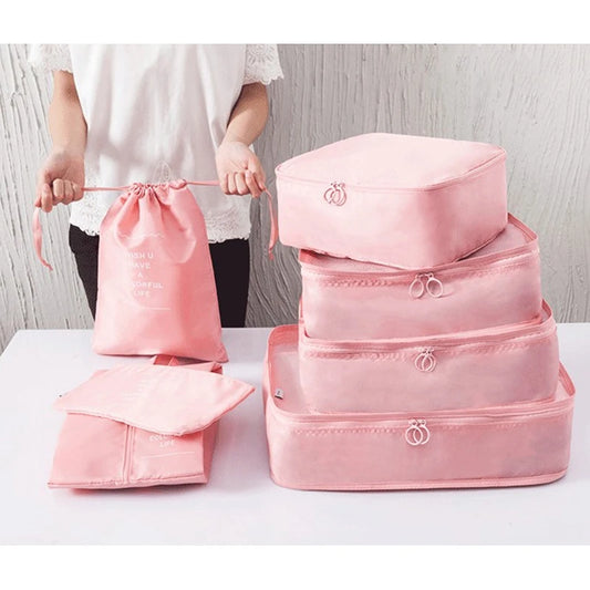 8/7Pcs/Set Travel Packing Cube Storage Bags Waterproof Clothes Kit