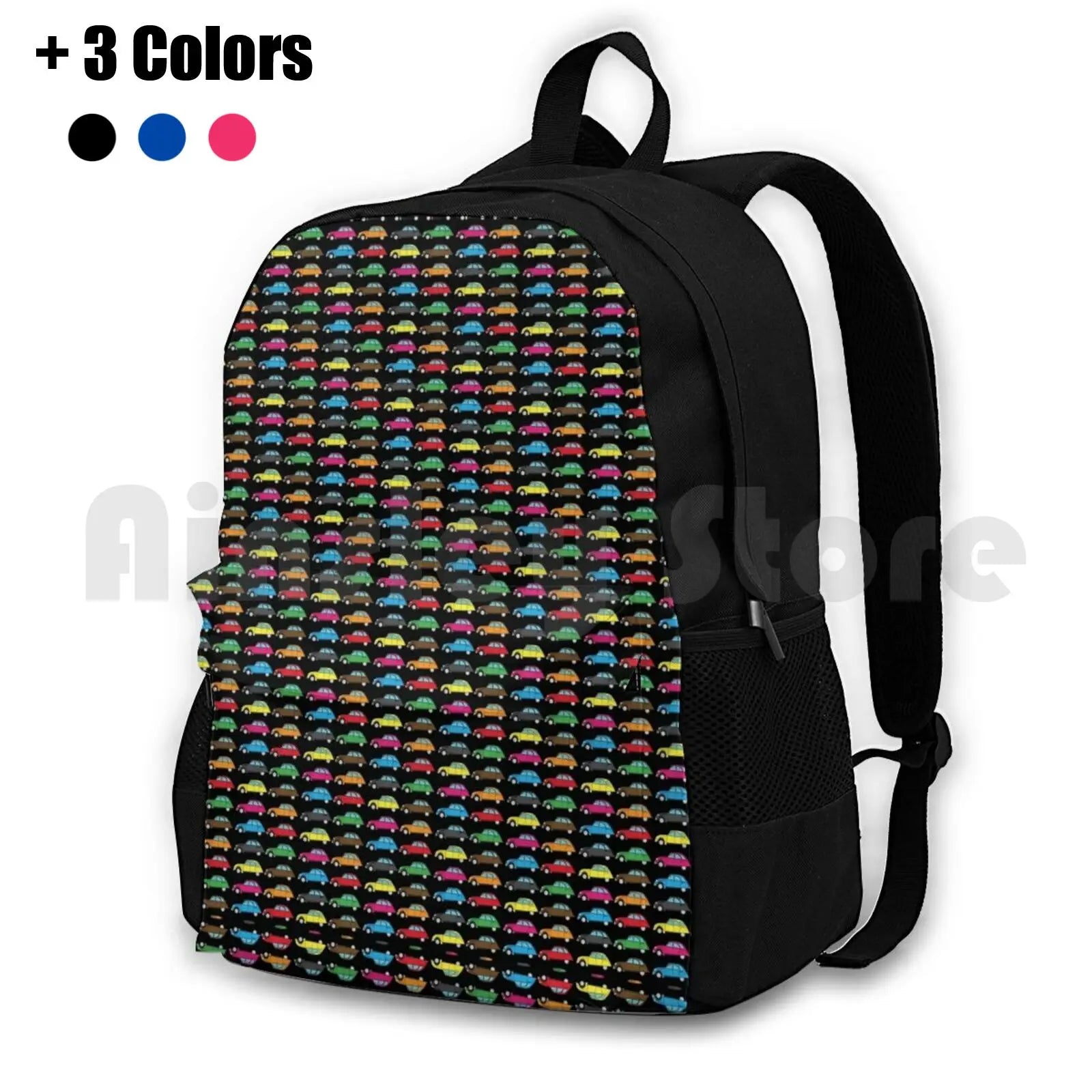 Citroen 2Cv Outdoor Hiking Backpack Vintage Cars