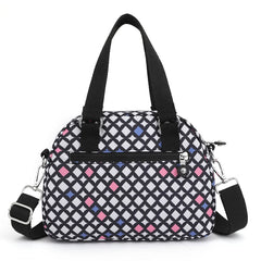 Nylon Flower Shoulder Bag - Small CrossBody Tote Bag - 8 Colors