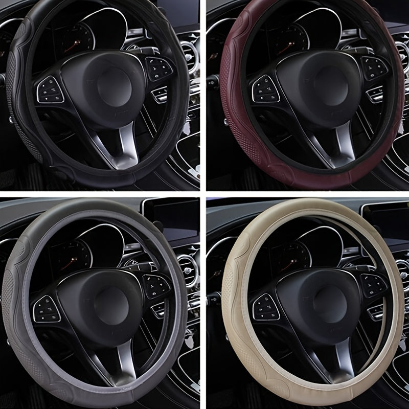 Universal Auto Car Steering Wheel Cover Leather Breathable Anti slip