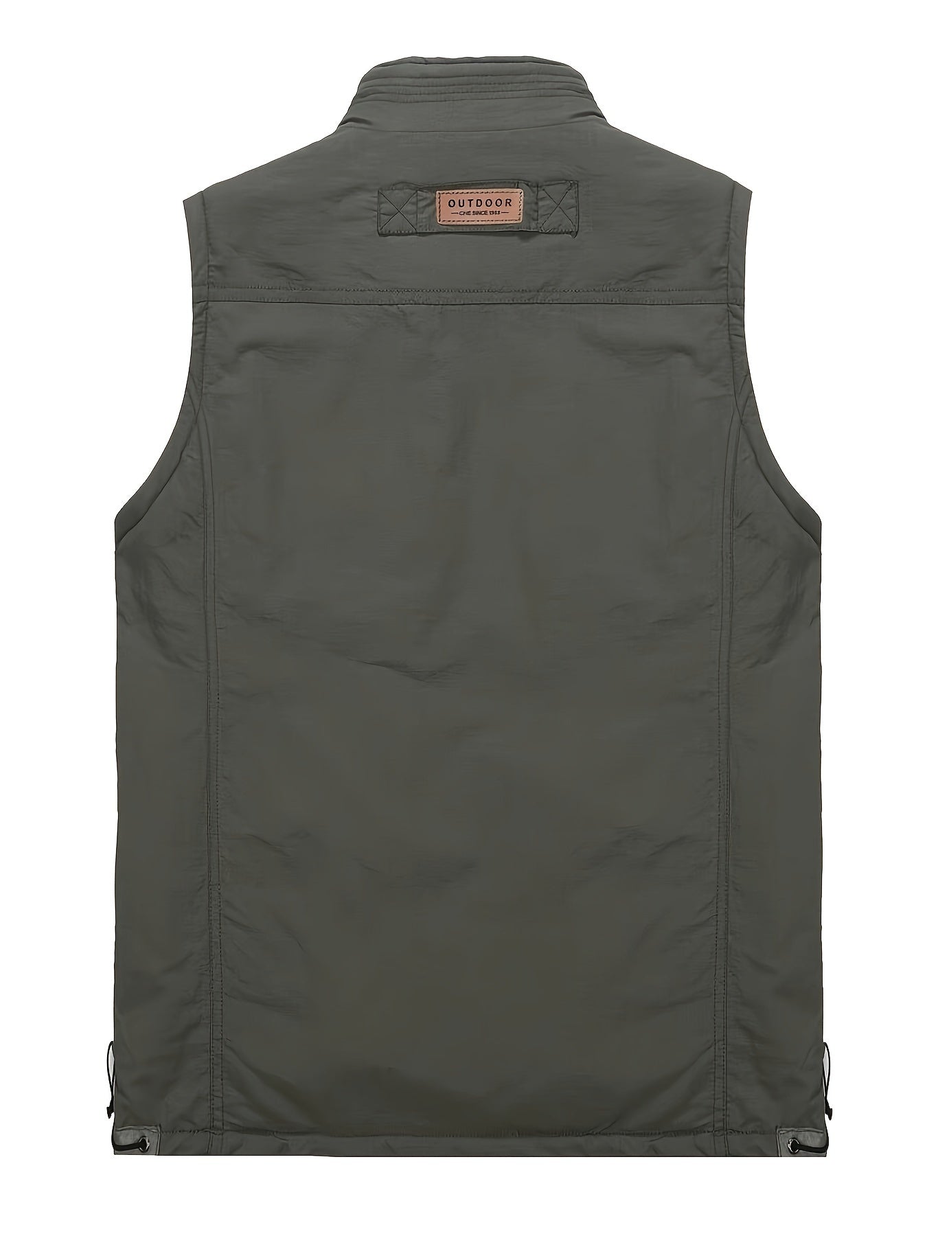 Thermal Cargo Vest Men's Zip Up Spring Summer Outwear