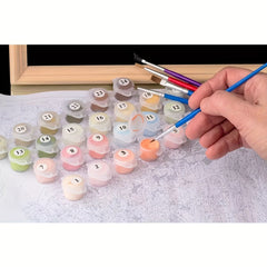 Acrylic Paint By Numbers For Adults with Frame - DIY Painting Kit - 40x50 cm