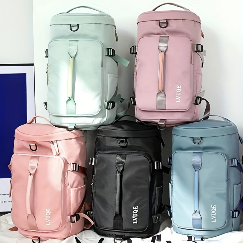Large Capacity Travel Duffle Backpack with Shoes Compartment