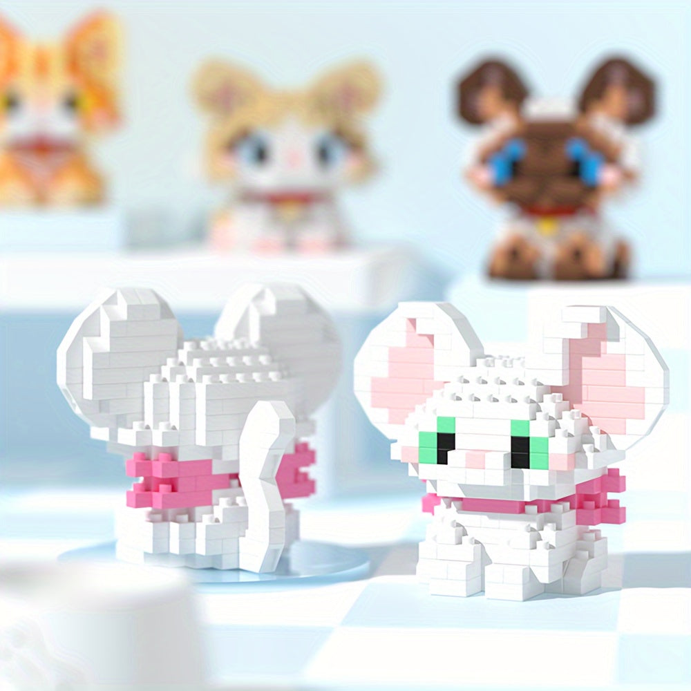 Cat Series Building Blocks Tabletop Decorative Puzzle Set