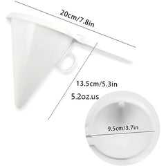 Cream Funnel Measuring Cup Cake Chocolate Separator Hand held Batter Funnel