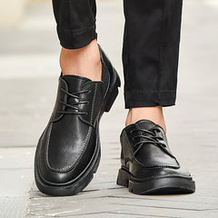 Men's Derby Shoes Elastic Panel Lace-up Front Business Formal Wedding