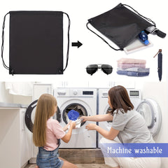 2PCS PE Drawstring Gym Bag For Sports Gym Travel Swimming Beach