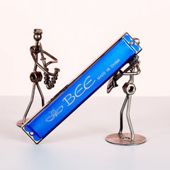 24 Holes Aluminum Seat Plate Toy Harmonica