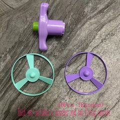 10pcs Colorful Saucer Toys for Kids with Sprinkler and Spinners