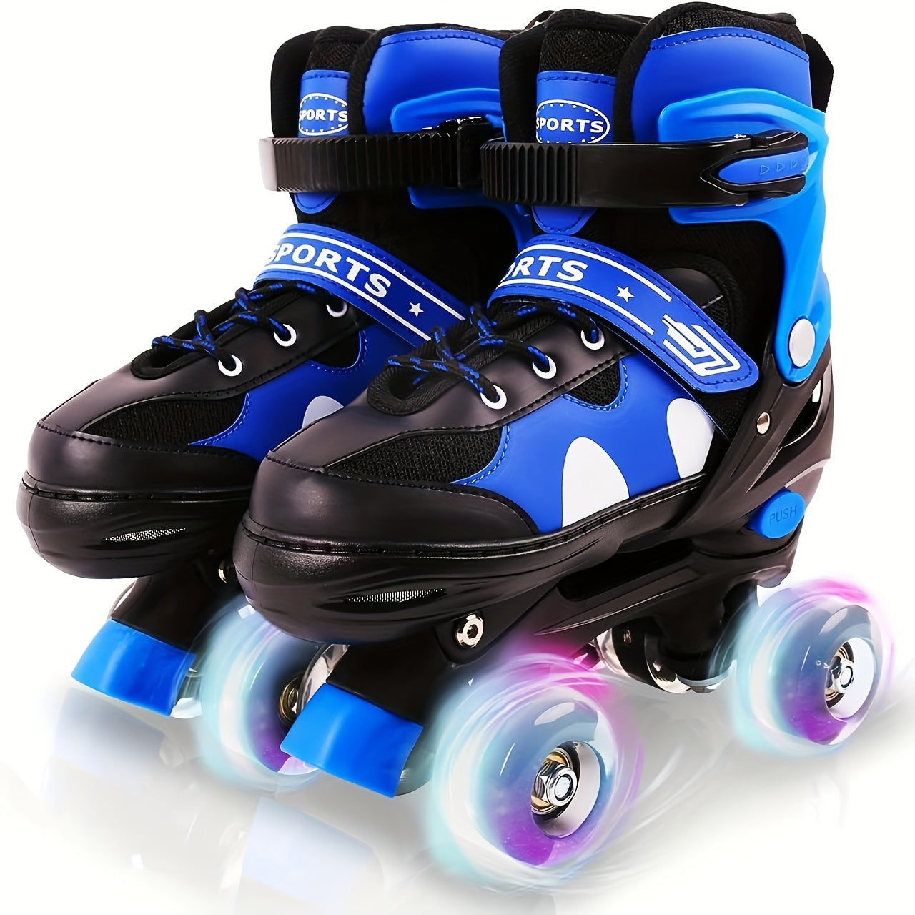Adjustable Roller Skates for Girls Boys Kids with Light Up Wheels