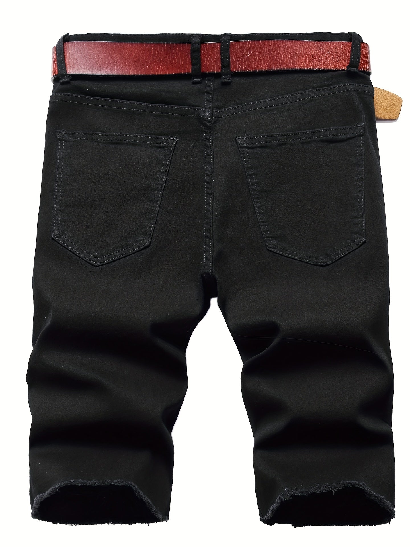 Floral Embroidery Denim Shorts Men's Casual Street Style