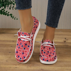 Women's 4th of July Slip On Casual Sneakers