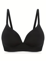 Solid T Shirt Bra Push Up Bra Women's Lingerie