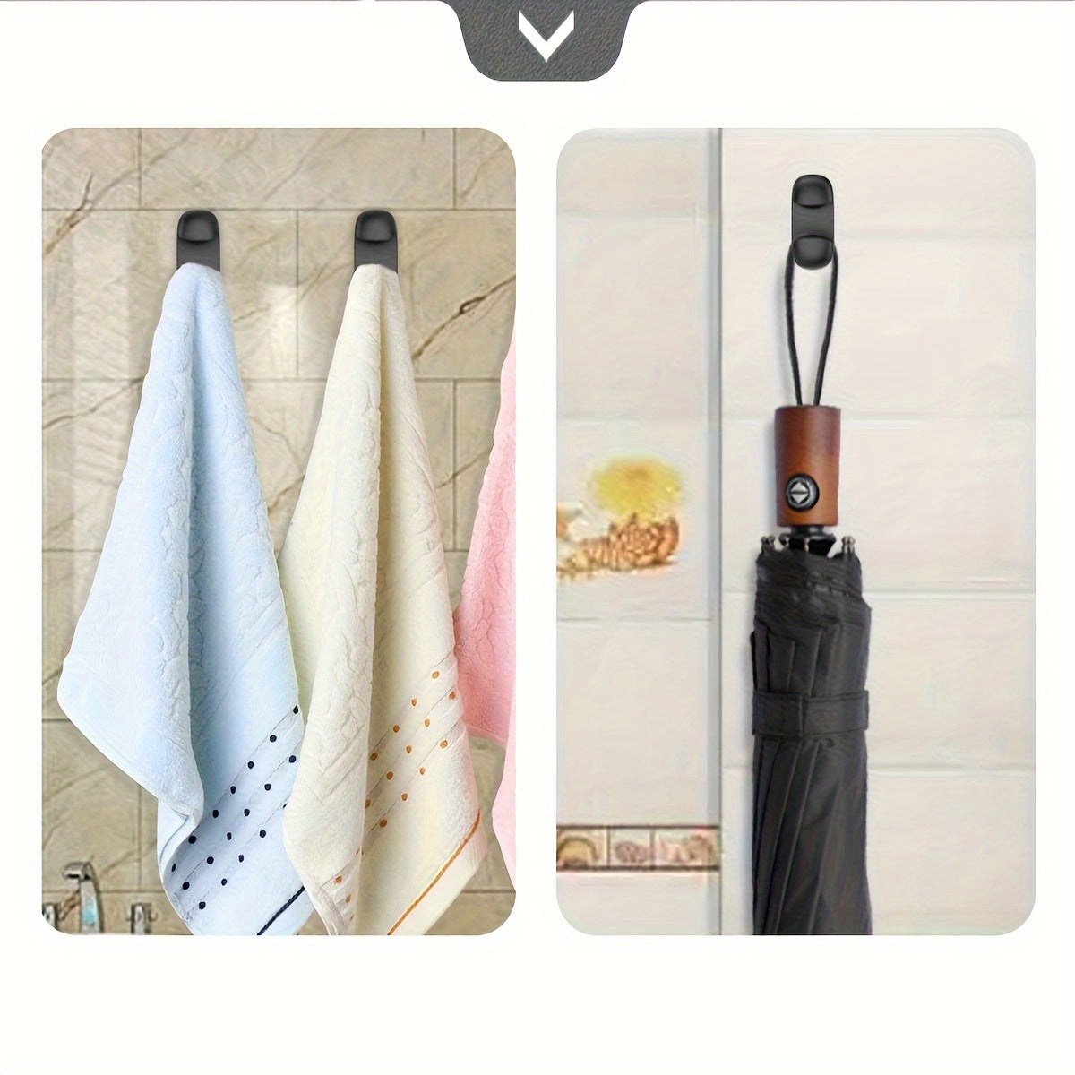 4pcs Rice Spoon Storage Rack Wall Hanging Paste Type Non marking