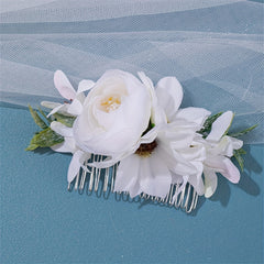 Girls Sweet Flowers Hair Combs Princess Decorative Hair Accessories