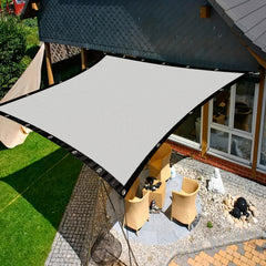 1pc Rectangular Grey Sunshade Sail for Outdoor Activities