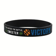 3pcs Victory Basketball Motivational Silicone Bracelets