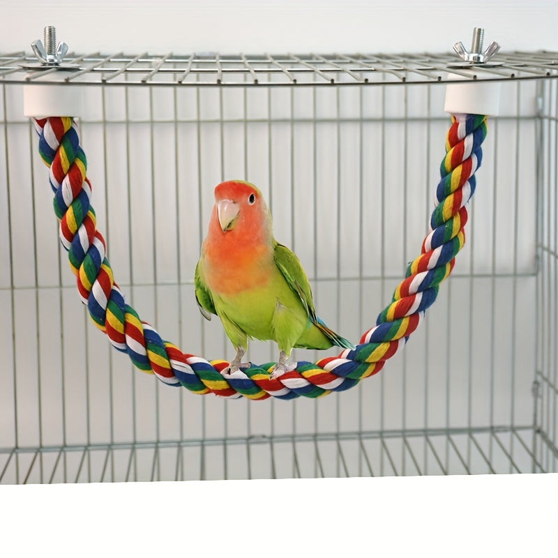 Parrot Cage Rope Toy Bird Standing Stick Exercise Perches Toy