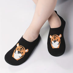 Boys' Cartoon Barefoot Slip On Slippers Lightweight Non Slip House