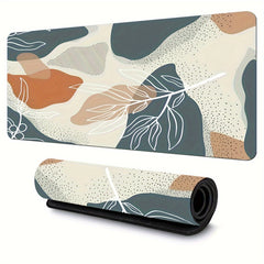 Leaf Abstract Lines Tropical Leaves Large Mouse Pad Non-slip Washable