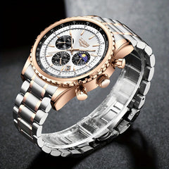Quartz Women's Waterproof Luminous Watch Date Chronograph Sport Wristwatch
