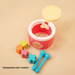 2-in-1 Clap Drum Puzzle Toy - Shape Matching Maze for Kids