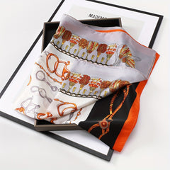 Satin Polka Dot Bandana Square Scarf Neckerchief Casual Head Wrap Hair Accessory