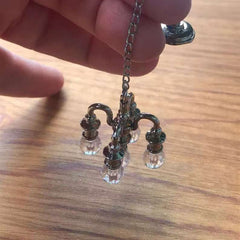 Mini Dollhouse Chandelier Model for DIY Kitchen & Living Room Decor