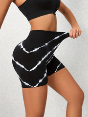 Tie Dye High Waist Seamless Sports Shorts