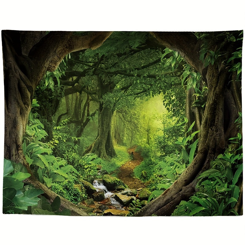 Forest Landscape Tapestry Wall Hanging Room Decoration Halloween Christmas Gift