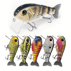1pc Bionic 3-section Floating Fishing Lure with Steel Ball