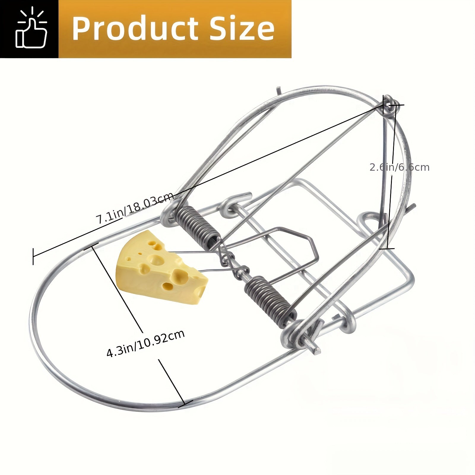 2pcs Outdoor Trap Professional Animal Trap With Paper Box