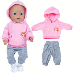 Pink Jumpsuit Outfit Clothes for 17 Inch Dolls