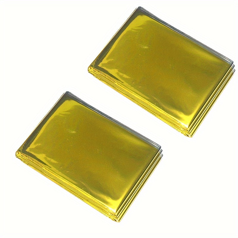 2pcs Emergency Insulation Blanket First Aid Survival Aluminum Film Rescue