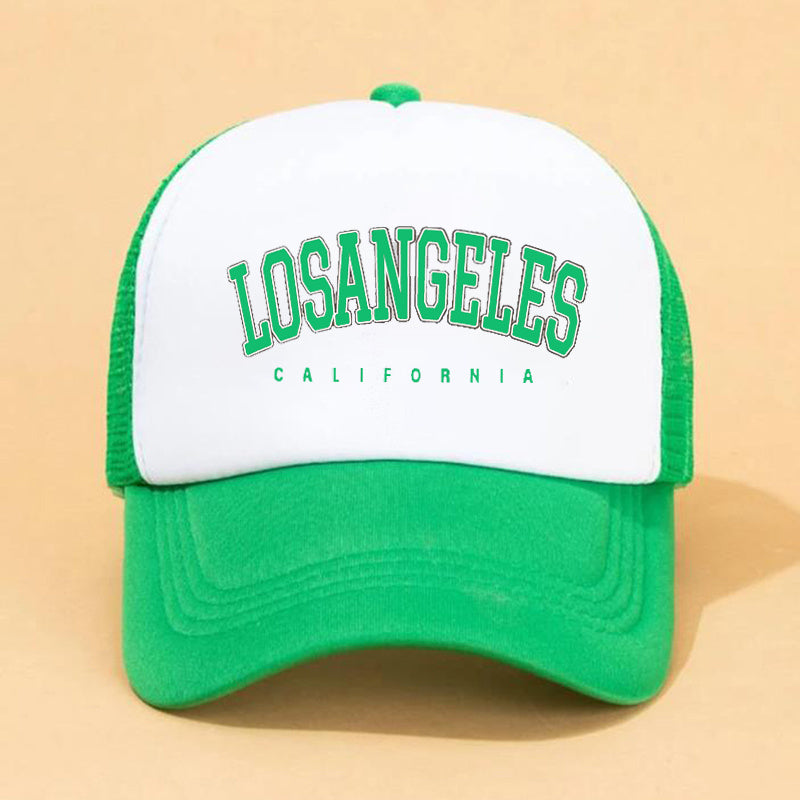 Brown Letter Graphic Baseball Cap Unisex LA Cap For Women And Men