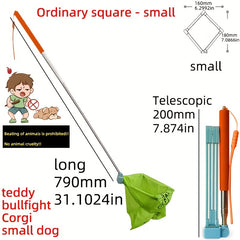 Portable Dog Poop Cleaning Tool Long Handled Pet Excrement Collector