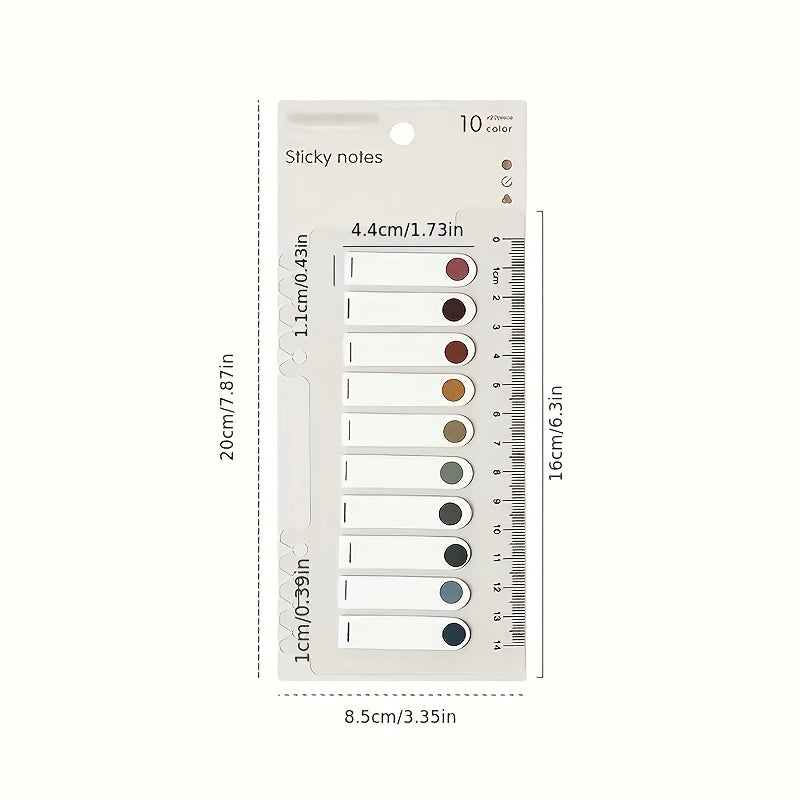3pcs 600sheets Sticky Index Labels Writable Repositionable Tabs Stickers