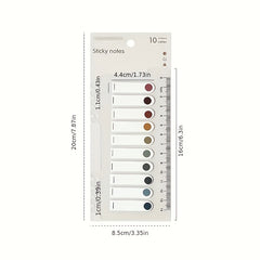 3pcs 600sheets Sticky Index Labels Writable Repositionable Tabs Stickers
