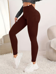 Solid Seamless High Stretch Skinny Tight Pants for Yoga Running
