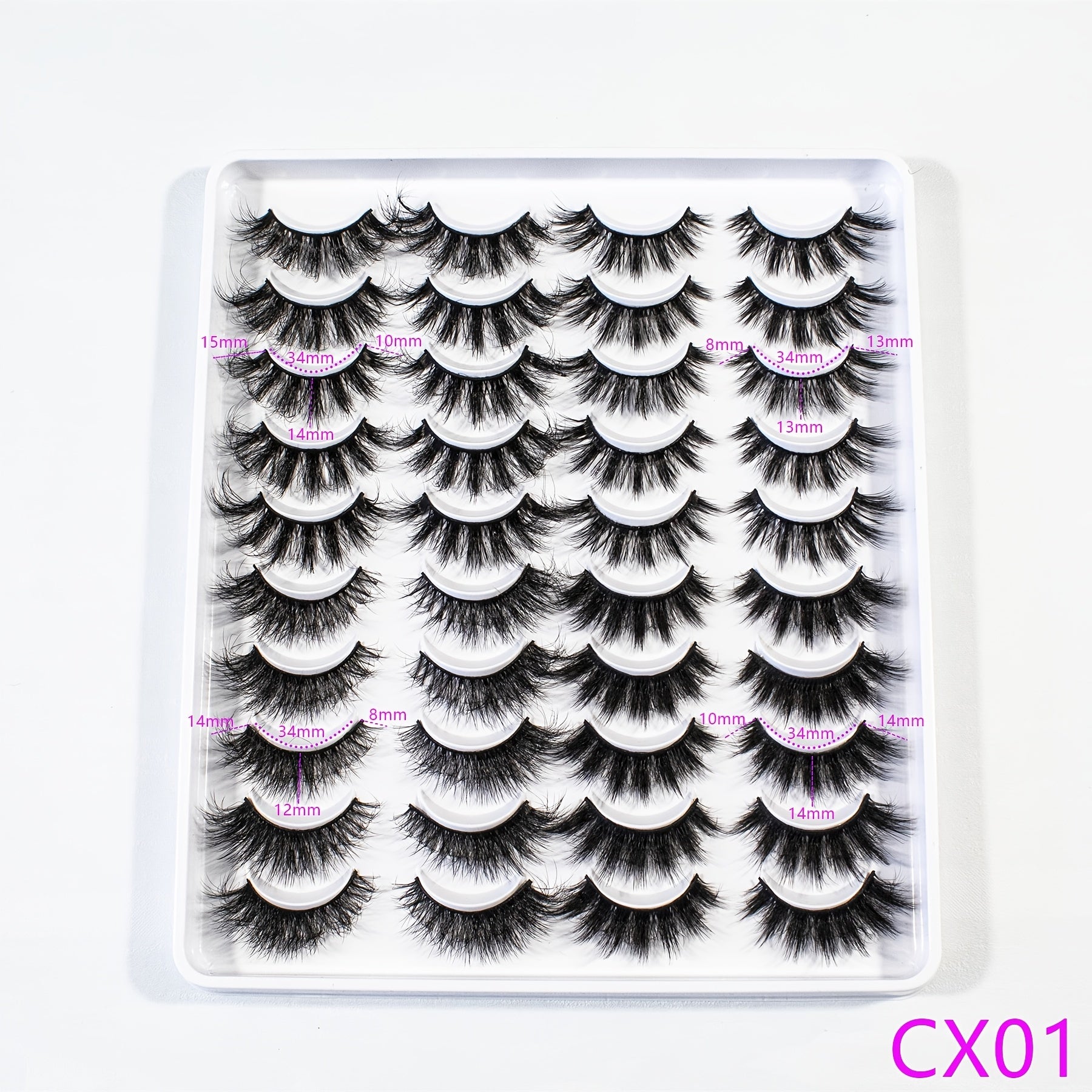 20 Pairs Soft Thick Cat Eye False Eyelashes Three-dimensional Simulation