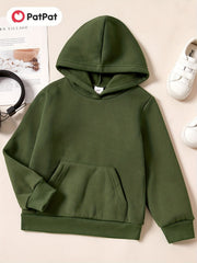 Boys Fleece-Lined Hooded Sweatshirt - Spring/Fall Kids Clothing