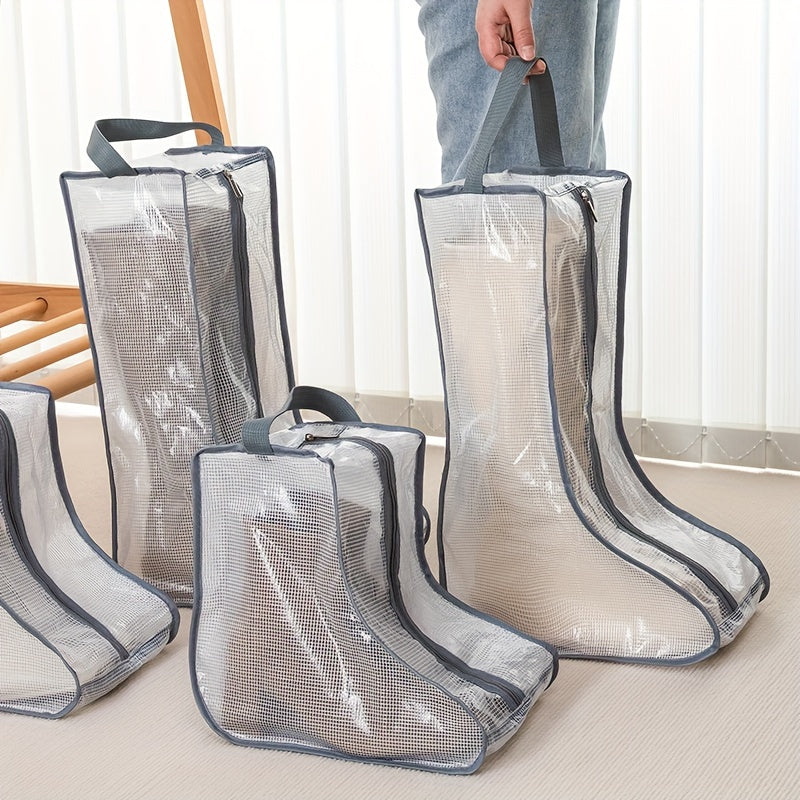 Boots Storage Bag Zipper Protective Cover Dust-proof Shoe Storage Container