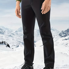 Men's Fleece Windbreaker Pants for Outdoor Hiking - Warm & Quick Drying