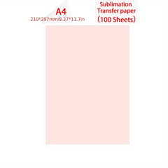 50 Sheets Sublimation Heat Transfer Paper for Custom T Shirts & Bags