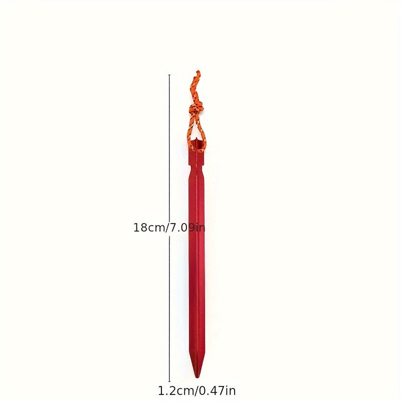 8pcs Outdoor Aluminum Tent Pegs 7.09in