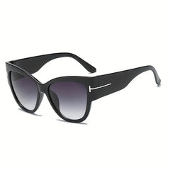 Large Cat Eye Sunglasses Gradient Vintage Sunshade Eyewear