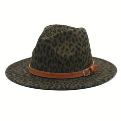 Leopard Jazz Tweed Bowler Hat Unisex