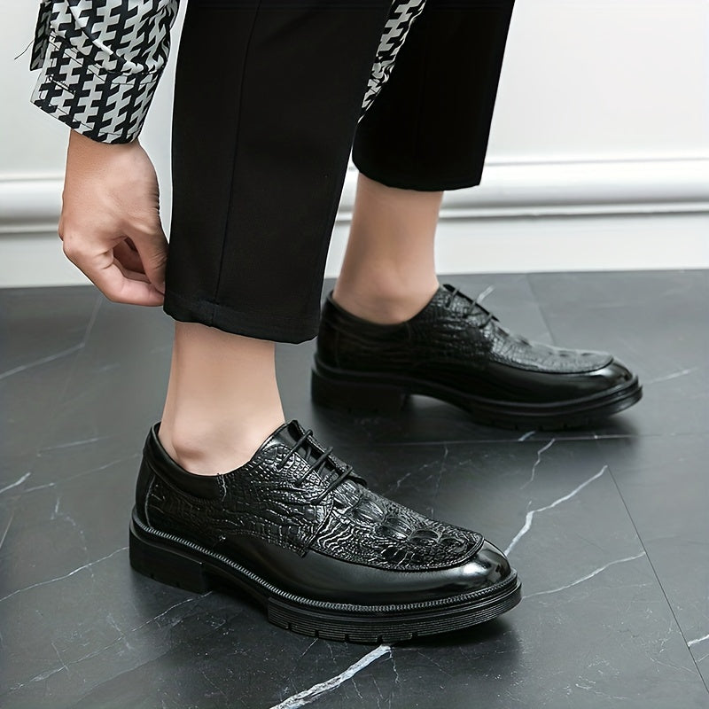 Men's Lace Up Business Casual Shoes Slip Low Top Classic